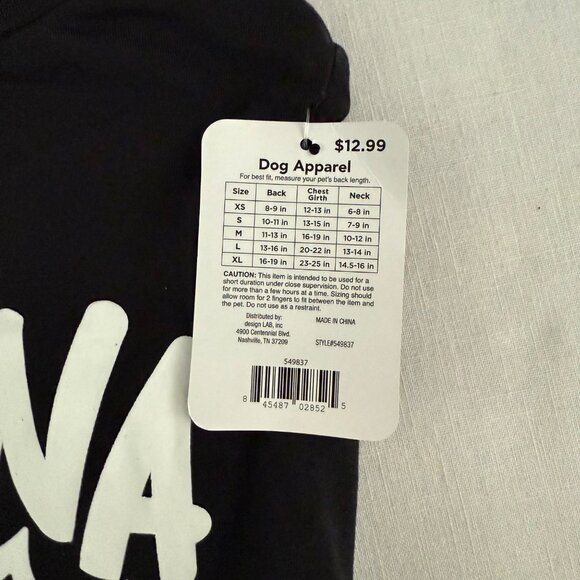 Wanna Hang Dog Shirt Halloween Pet Tee Size L Black Bat Design Buttons and Bones - Picture 5 of 6